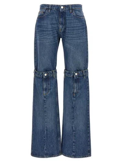 Coperni Open Knee Jeans In Blue