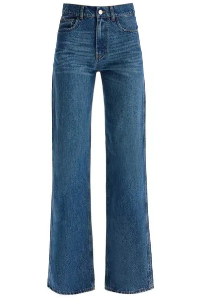 Coperni Wide Leg Jeans In Blue