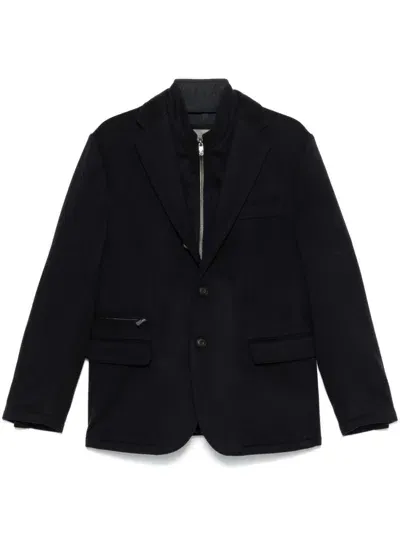 Corneliani Virgin Wool Blazer In Blue