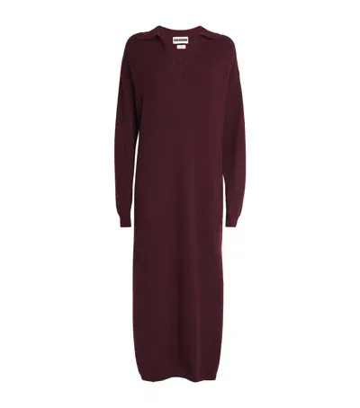 Crush Cashmere Cashmere Dylan Maxi Dress In Red