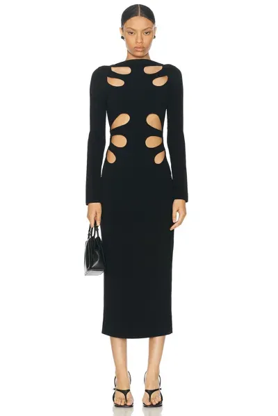 Cult Gaia Anaria Knit Dress In Black