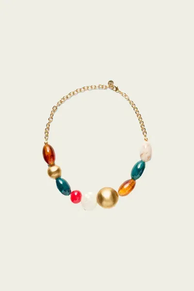 Cult Gaia Mercier Choker In Bauble Multi In Gold