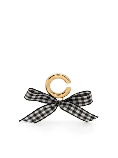 D'heygere Bow Ear Cuff In Gold