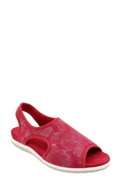 David Tate Stretch Slingback Sandal In Red