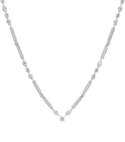 De Beers White Gold And Diamond Snow Dance Necklace