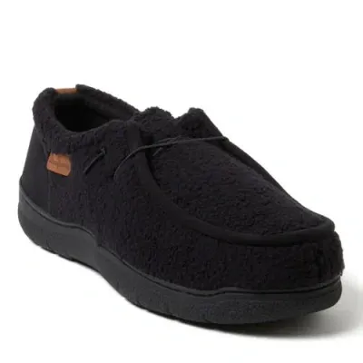 Dearfoams Bennett Closed Back Chukka Slipper In Black/black