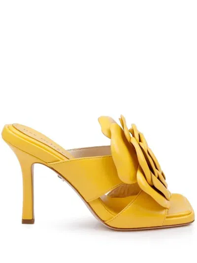 Dee Ocleppo 90mm Kingston Mules In Yellow