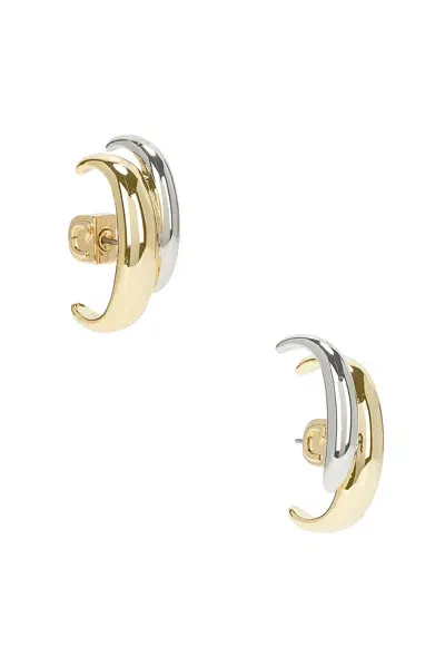 Demarson Ari Earrings In 12k Shiny Gold & Silver