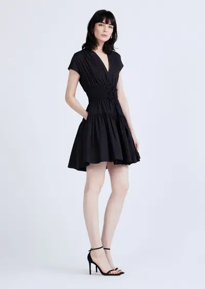 Derek Lam Tora V-neck Dress In Black