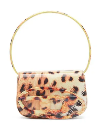 Diesel Chic Mini Crossbody Bag In Animal Print In Multicolor