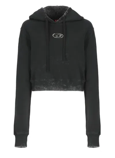 Diesel F-slimmy Sweatshirt In Black