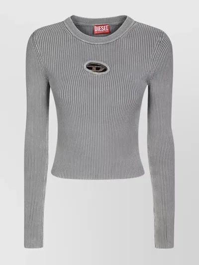 Diesel Light Grey Cotton Knitwear