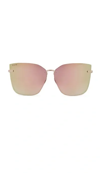 Diff Eyewear Emily In Metallic Gold