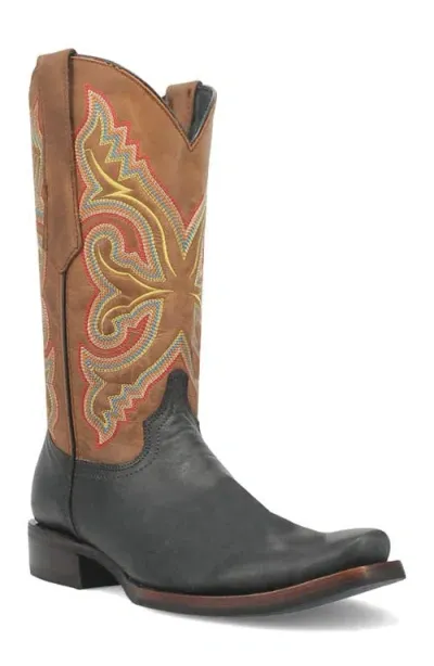 Dingo True Grit Cowboy Boot In Black