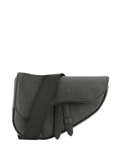 Dior "mini Saddle" Shoulder Bag In Gray