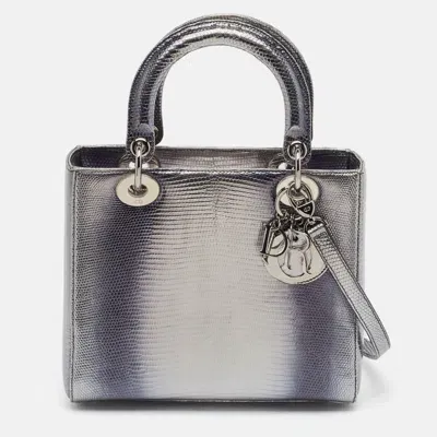 Pre-owned Dior Tote In Metallic