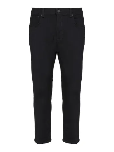 Dondup Alex Super Skinny Jeans In Stretch Denim In Black