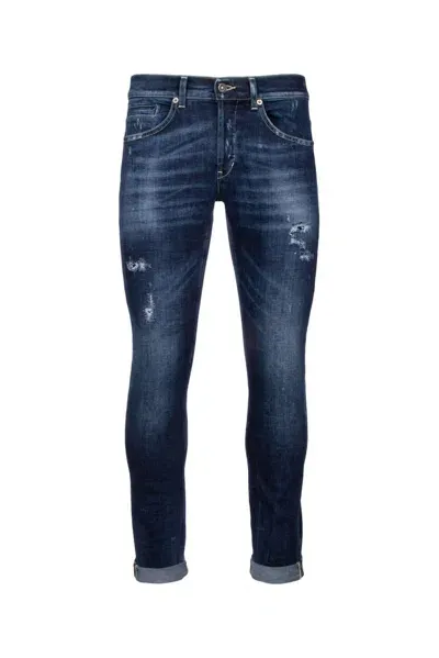 Dondup Distressed Denim Jeans In Blue