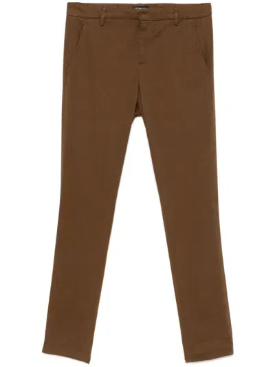 Dondup Gaubert Tapered Trousers In Brown