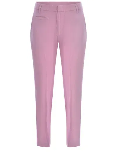 Dondup Trousers  Ariel 27inches Made Of Linen Blend