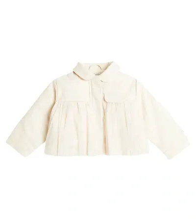 Donsje Baby Verlaine Cotton Jacket In Soft Powder