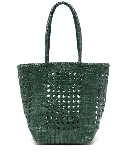 Dragon Diffusion Grace Cannage Tote Bag In Green