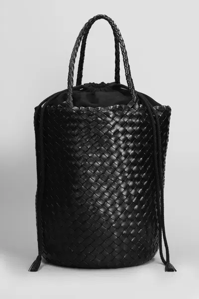 Dragon Diffusion Jack Bucket Hand Bag In Black Leather