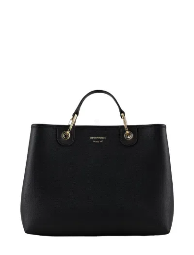 Ea7 Emporio Armani Myea Medium Shopping Bag In Black