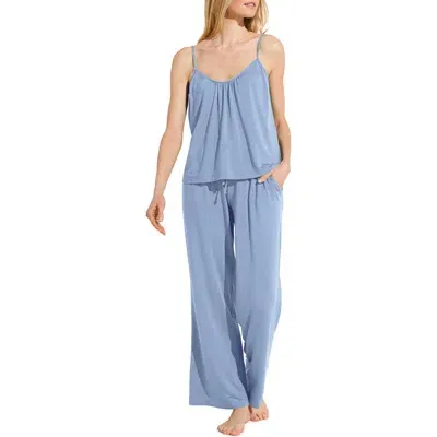 Eberjey Giselle Stretch Modal Pajamas In Wedgewood