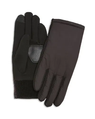 Echo Comfort Stretch Puffer Gloves In Black