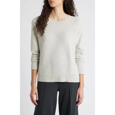 Eileen Fisher Crewneck Knit Sweater In Seasalt