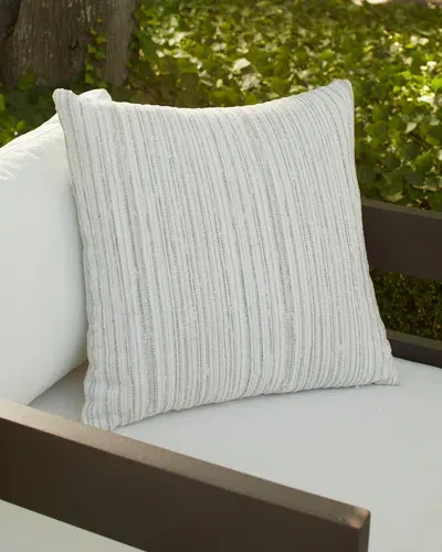 Elaine Smith Luxe Stripe Outdoor Pillow In Pebble