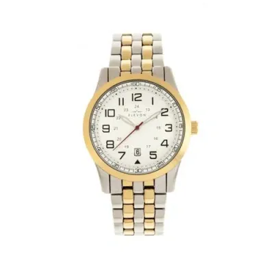 Elevon Garrison Bracelet Watch W/date In Gold