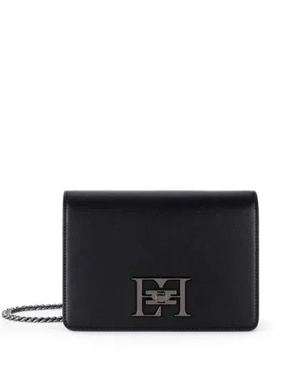 Elisabetta Franchi Logo Plaque Turn In Black