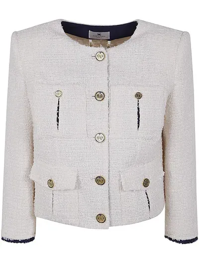 Elisabetta Franchi Jacket In White