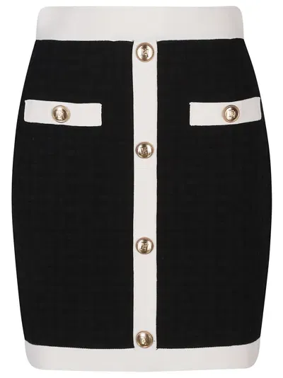 Elisabetta Franchi Mini Skirt In White