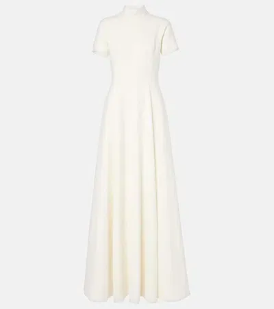 Emilia Wickstead Malinda High-neck Gown In Weiss