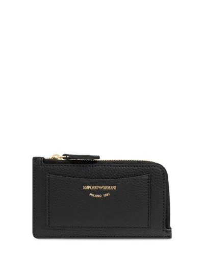 Emporio Armani Myea Card Case In Black