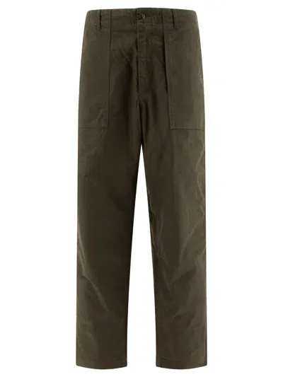 Engineered Garments Fatigue Trousers In Green