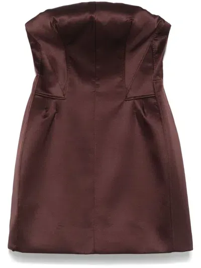 Ermanno Scervino Sculpted Mini Dress In Purple