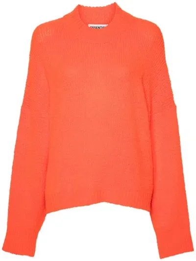 Essentiel Antwerp Chunky Knit Sweater In Orange