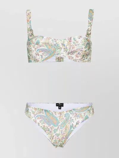 Etro Paisley-print Bikini In Multicolor