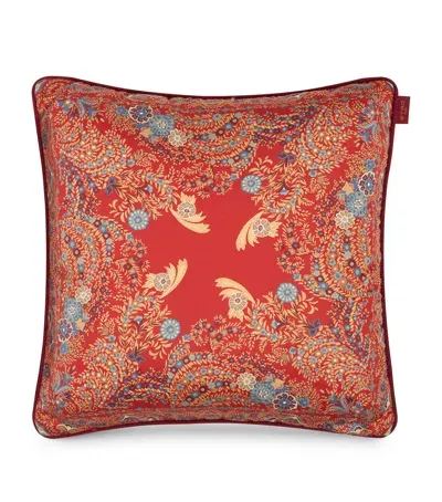 Etro Degrade Cushion In Red