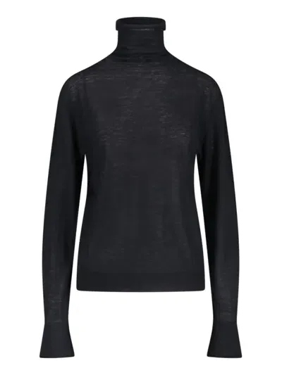 Extreme Cashmere Thunder High Neck Sweater In Black