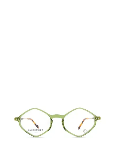 Eyepetizer Eyeglasses In Transparent Green