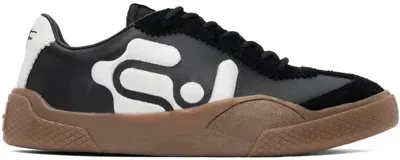 Eytys Black Santos Sneakers In Leather Black