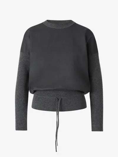 Fabiana Filippi Wool Knit Cardigan In Black