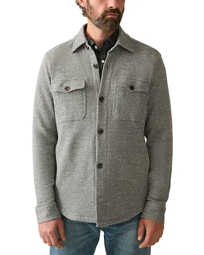 Faherty Inlet Shirt Jacket In Medium Grey