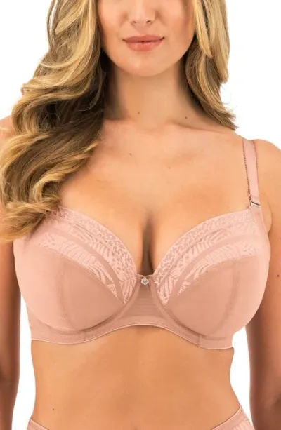 Fantasie Devote Side Support Plunge Underwire Bra In Caf Au Lait