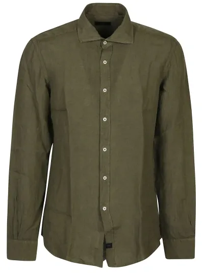 Fay Long Sleeve Shirt In Green